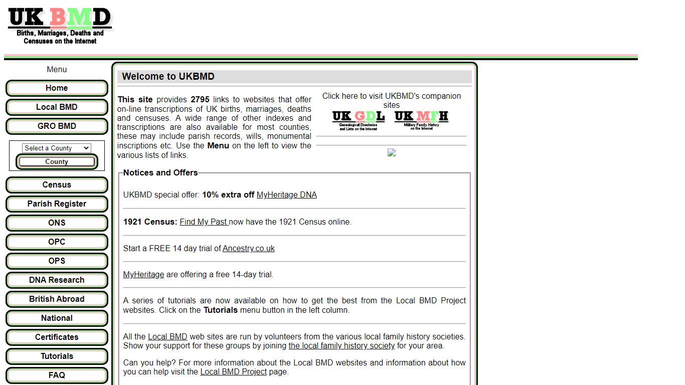 UKBMD - Births, Marriages, Deaths Indexes & Census Transcriptions ...